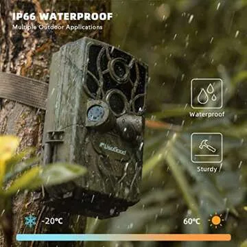 Trail Camera 4K 48MP, Usogood WiFi Game Cameras with Motion Activated Night Vision, IP66 Waterproof Hunting Camera 120° PIR Range, APP Bluetooth Trail Cam for Outdoor Wildlife Deer Monitoring