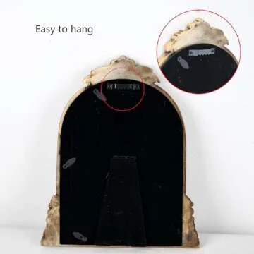 LuHeToz 4x6 Ornate Arched Photo Frame - Vintage Gold