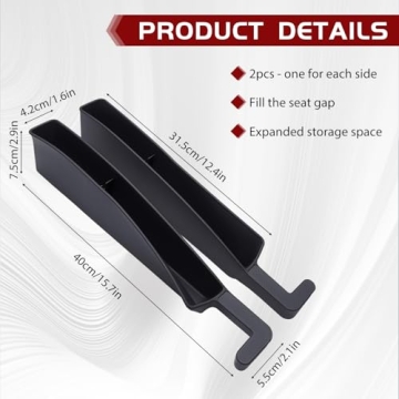 Universal Car Seat Gap Filler Organizer Prevents Loss & Organizes