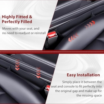 Universal Car Seat Gap Filler Organizer Prevents Loss & Organizes