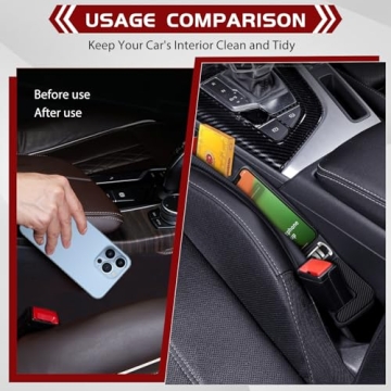 Universal Car Seat Gap Filler Organizer Prevents Loss & Organizes