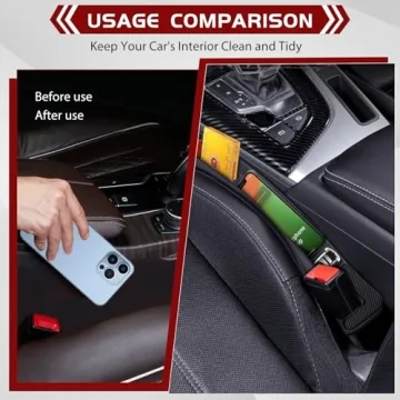 Universal Car Seat Gap Filler Organizer Prevents Loss & Organizes