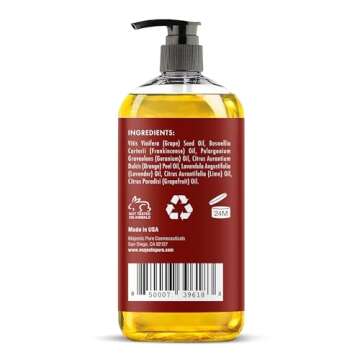 MAJESTIC PURE Frankincense Scar and Stretch Massage Oil for Massage Therapy- Invigorating, Refreshing, and Relaxing - Massage, Made with Natural Oils - for All Skin Types - Men and Women - 8 fl oz