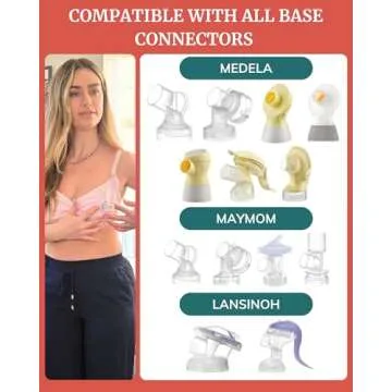 Cushy Silicone Breast Pump Flanges - Comfort & Compatibility
