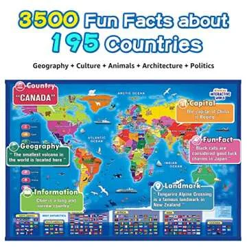 Qiaojoy Bilingual Interactive Talking Map for Kids