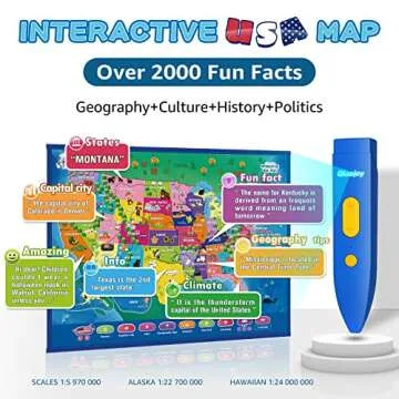 Qiaojoy Bilingual Interactive Talking Map for Kids