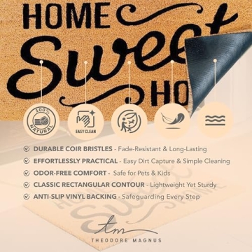 Durable THEODORE MAGNUS Door Mat Enhances Your Entryway