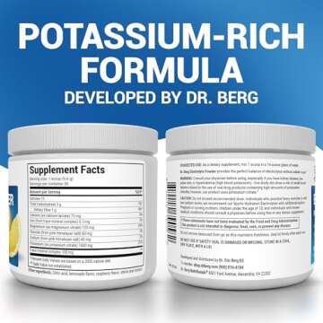 Dr. Berg Zero Sugar Hydration Keto Electrolyte Powder - Enhanced w/ 1000 mg of Potassium & Real Pink...