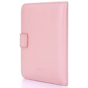 ZOPPEN Passport Holder Women, Passport Cover Travel Wallet Rfid Blocking Passport Wallet Cover Case Travel Essentials Document Organizer, Pink