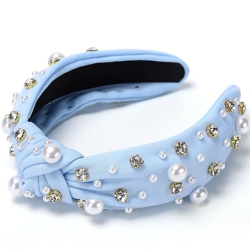 Elegant WantGor Pearl Knotted Headband for Women