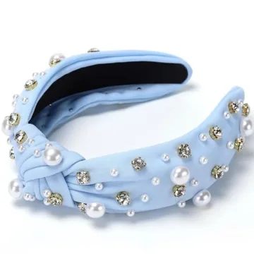 Elegant WantGor Pearl Knotted Headband for Women