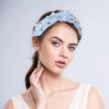 Elegant WantGor Pearl Knotted Headband for Women