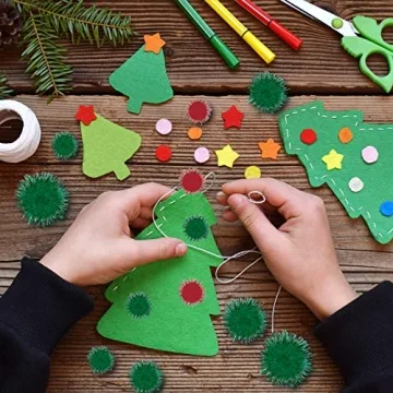 BQTQ Christmas Pom Pom Tinsel Glitter Balls - 1200 Pieces