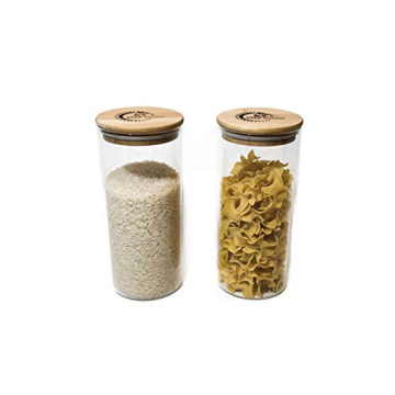 Vita Buona Airtight Glass Storage Jars Set of 2