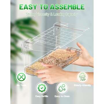 Window Bird Feeder for Exceptional Bird Watching Experience