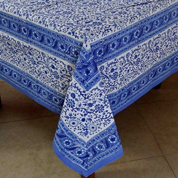 Elegant Rajasthan Cotton Tablecloth 90x60 for Dining
