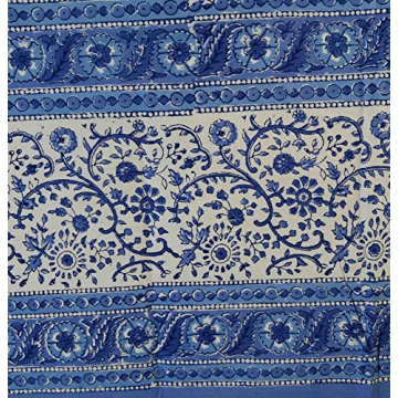 Elegant Rajasthan Cotton Tablecloth 90x60 for Dining