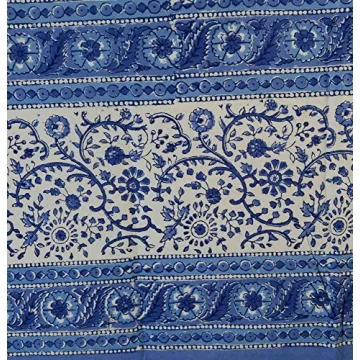 Elegant Rajasthan Cotton Tablecloth 90x60 for Dining