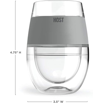 HOST Wine Freeze Cooling Cups for Outdoor Enjoyment