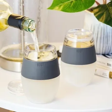 HOST Wine Freeze Cooling Cups for Outdoor Enjoyment