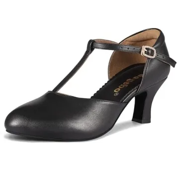 Elegant Black Latin Ballroom Dancing Heels Wedding Pumps