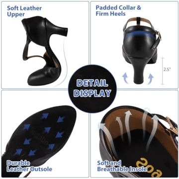 Elegant Black Latin Ballroom Dancing Heels Wedding Pumps