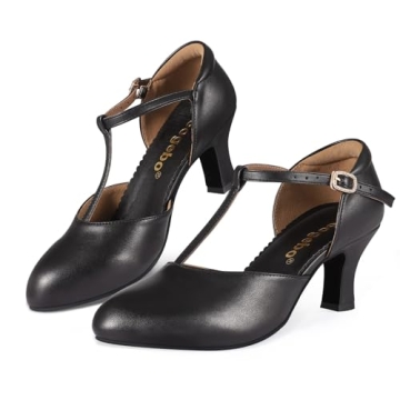 Elegant Black Latin Ballroom Dancing Heels Wedding Pumps