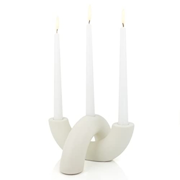 AERLO Ceramic Candle Holder Set - Minimalist Decor for Any Room