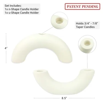 AERLO Ceramic Candle Holder Set - Chic Home Decor Accents