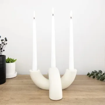 AERLO Ceramic Candle Holder Set - Chic Home Decor Accents