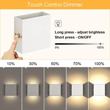 Lightess Battery Wall Sconce - Touch Control LED Indoor Lights