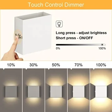 Lightess Battery Wall Sconce - Touch Control LED Indoor Lights