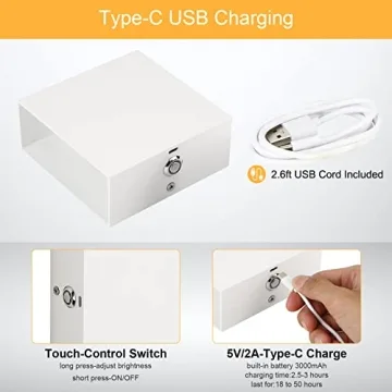 Lightess Battery Wall Sconce - Touch Control LED Indoor Lights