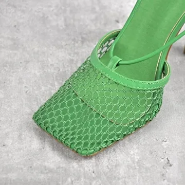 Richealnana Women's High Heel Strappy Sandal Pumps