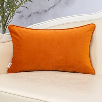 Yangest Grey Leaf Velvet Pillow Cover for Elegant Living