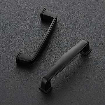 Ravinte 25 Pack Matte Black Kitchen Cabinet Handles for Stylish Storage Solutions