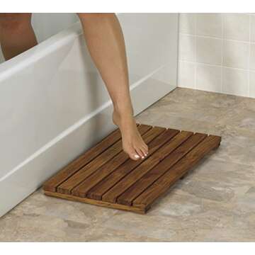 Conair Home Solid Teak Bathroom Mat