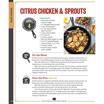 Dutch Oven and Cast Iron Cooking, Revised and Expanded Third Edition: 125+ Tasty Recipes for Indoor & Outdoor Cooking (Fox Chapel Publishing) Delicious Breakfasts, Breads, Mains, Sides, & Desserts