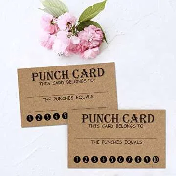 50 Rewards Punch Cards-Incentive Cards For Kids, Students, Teachers, Small Business, Classroom, Chor...