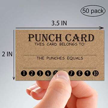50 Rewards Punch Cards-Incentive Cards For Kids, Students, Teachers, Small Business, Classroom, Chores, Reading Incentive Awards For Teaching Reinforcement Loyalty Cards for Business Customers.