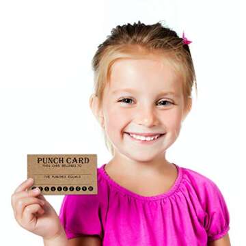 50 Rewards Punch Cards-Incentive Cards For Kids, Students, Teachers, Small Business, Classroom, Chores, Reading Incentive Awards For Teaching Reinforcement Loyalty Cards for Business Customers.