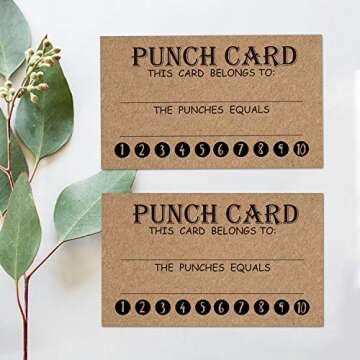 50 Rewards Punch Cards-Incentive Cards For Kids, Students, Teachers, Small Business, Classroom, Chores, Reading Incentive Awards For Teaching Reinforcement Loyalty Cards for Business Customers.