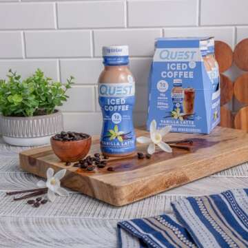 Quest Nutrition Vanilla Latte Iced Coffee, 10g Protein, 1g Sugar