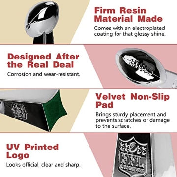 Spire Designs Fantasy Football Trophy - Stunning Championship Award