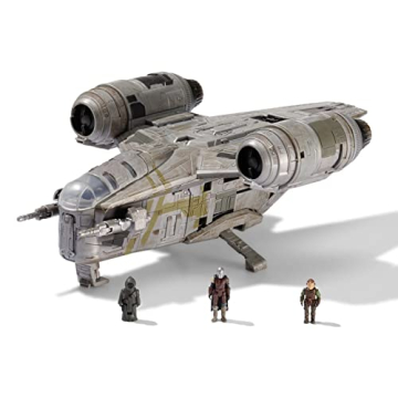 Star Wars Micro Galaxy Razor Crest 7-Inch Toy with Figures