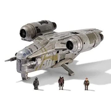 Star Wars Micro Galaxy Razor Crest 7-Inch Toy with Figures