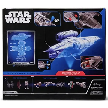 Star Wars Micro Galaxy Razor Crest 7-Inch Toy with Figures