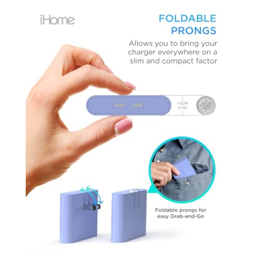 iHome Multiport 36W USB-C Charger - Fast, Dual Port Charger Block