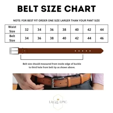 Personalized Leather Belt - Customizable Gift for Him