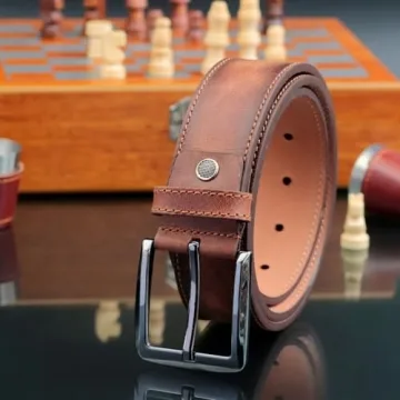 Personalized Leather Belt - Customizable Gift for Him